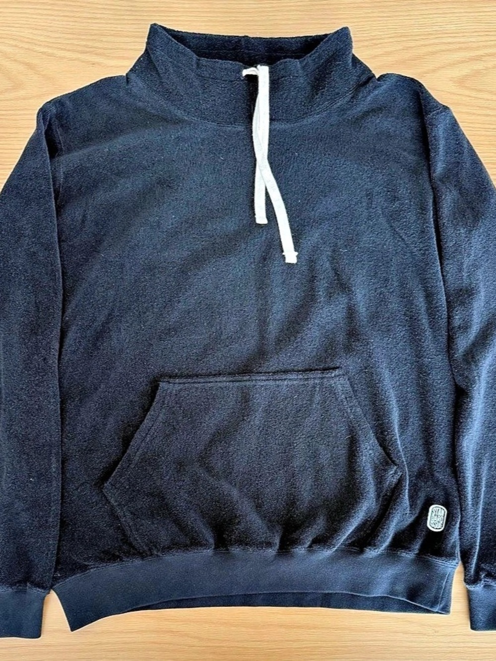 Standard Issue Towel Terry Cloth Mockneck Pullover Sweater LIKE NEW